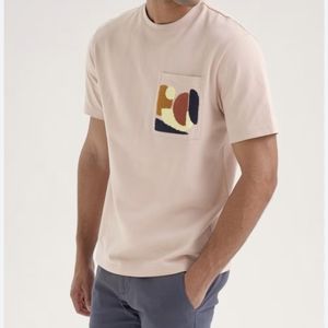 🏈 Matalan Easy NWT jersey mat cotton casual pocket T-shirt Large pale pink